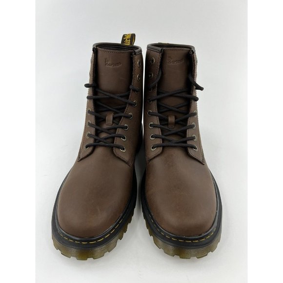Dr Martens Awley Mens Size 13 Brown Leather Boots Crazy Horse Action NO SHOE BOX - Picture 9 of 11